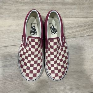 Vans checkered slip on